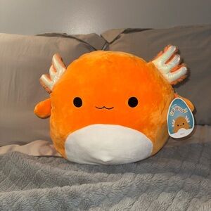 Squishmallows Orange and White Stuffed Animal
